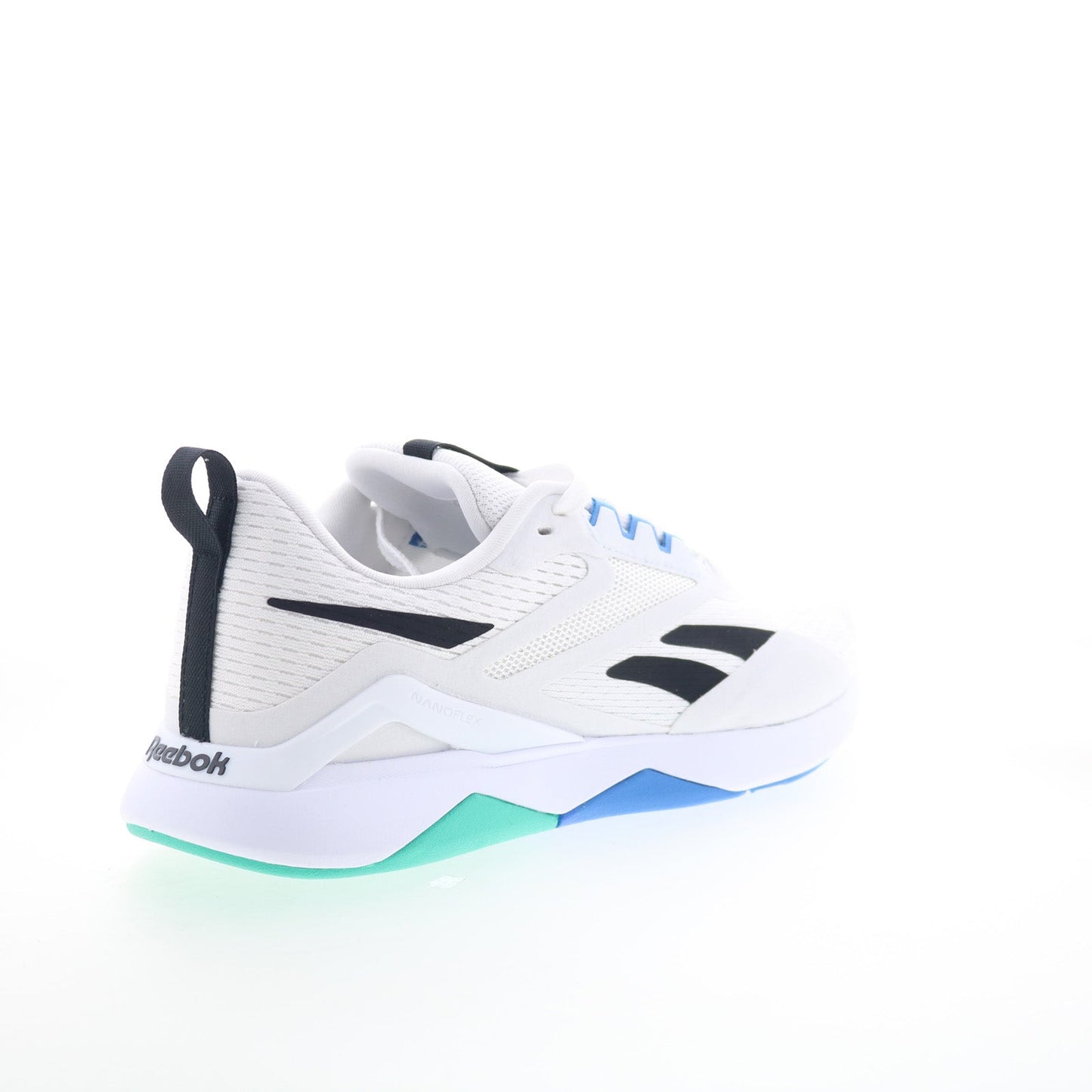 Reebok Nanoflex TR 2 Mens White Mesh Lace Up Athletic Cross Training Shoes