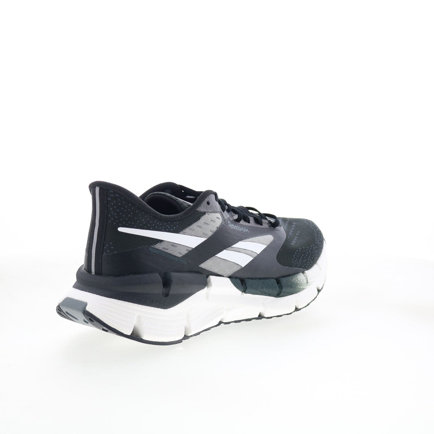 Reebok Floatzig Symmetros Mens Black Canvas Lace Up Athletic Running Shoes