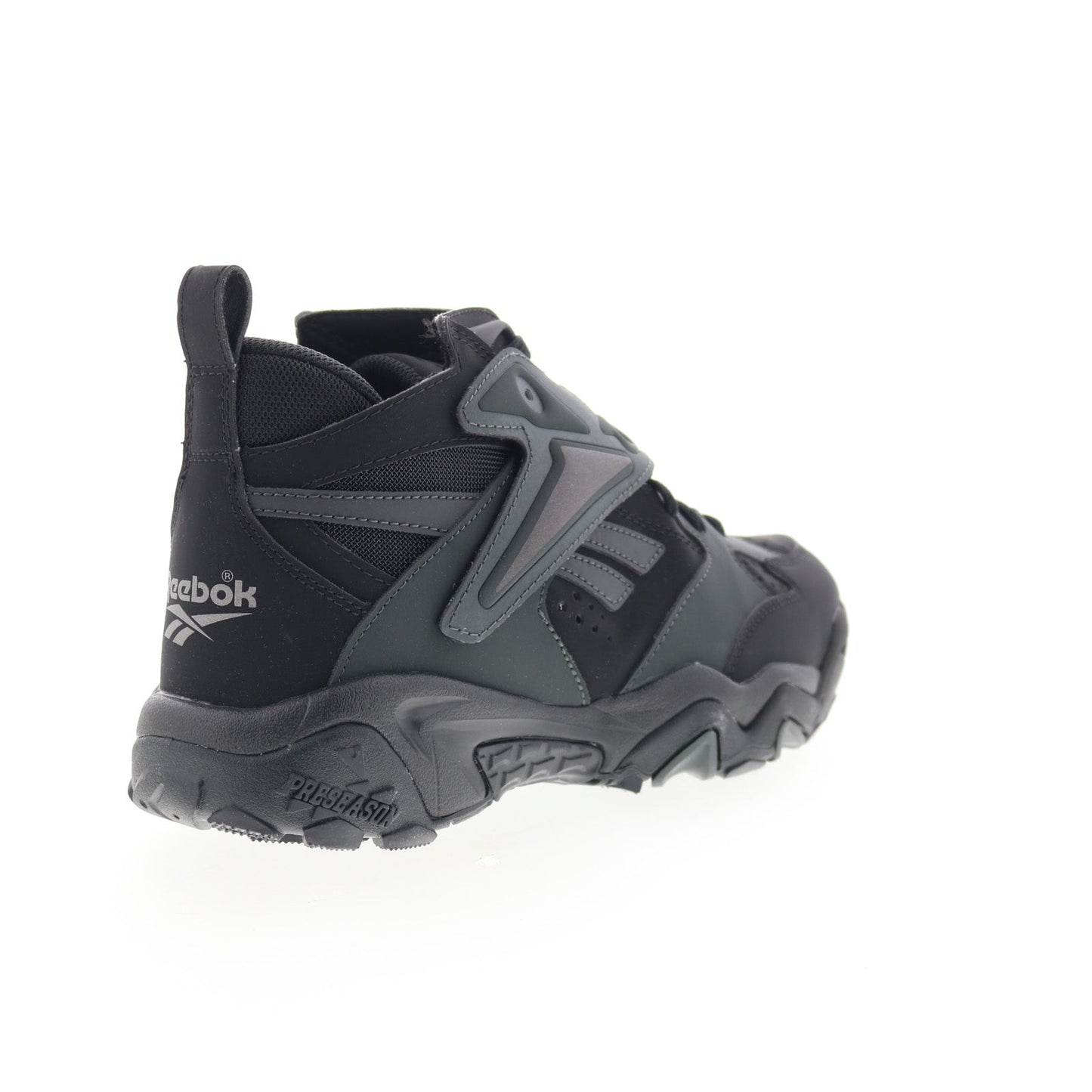 Reebok Preseason 94 Mens Black Synthetic Lace Up Lifestyle Sneakers Shoes