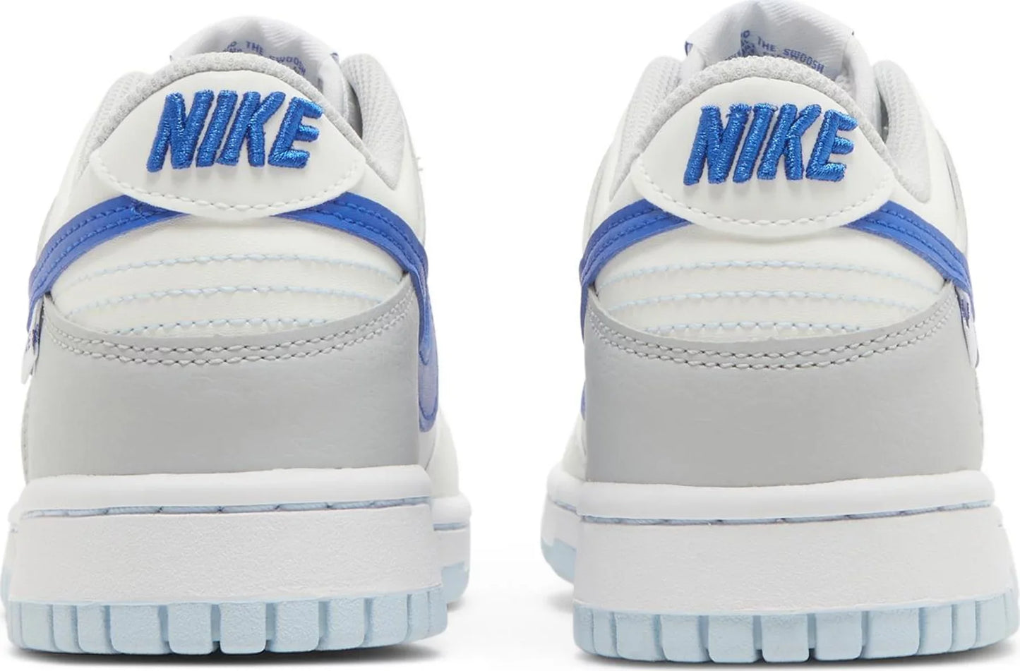 Nike Grade School Womens Dunk Low Sneakers - 'Just Stitch It - Hyper Royal'
