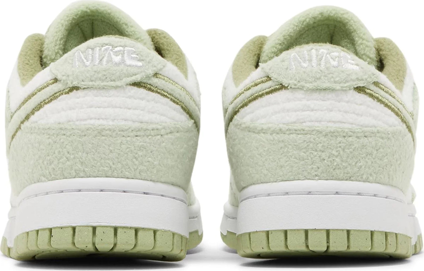 Nike Womens Dunk Low SE Sneakers - 'Fleece - Honeydew'