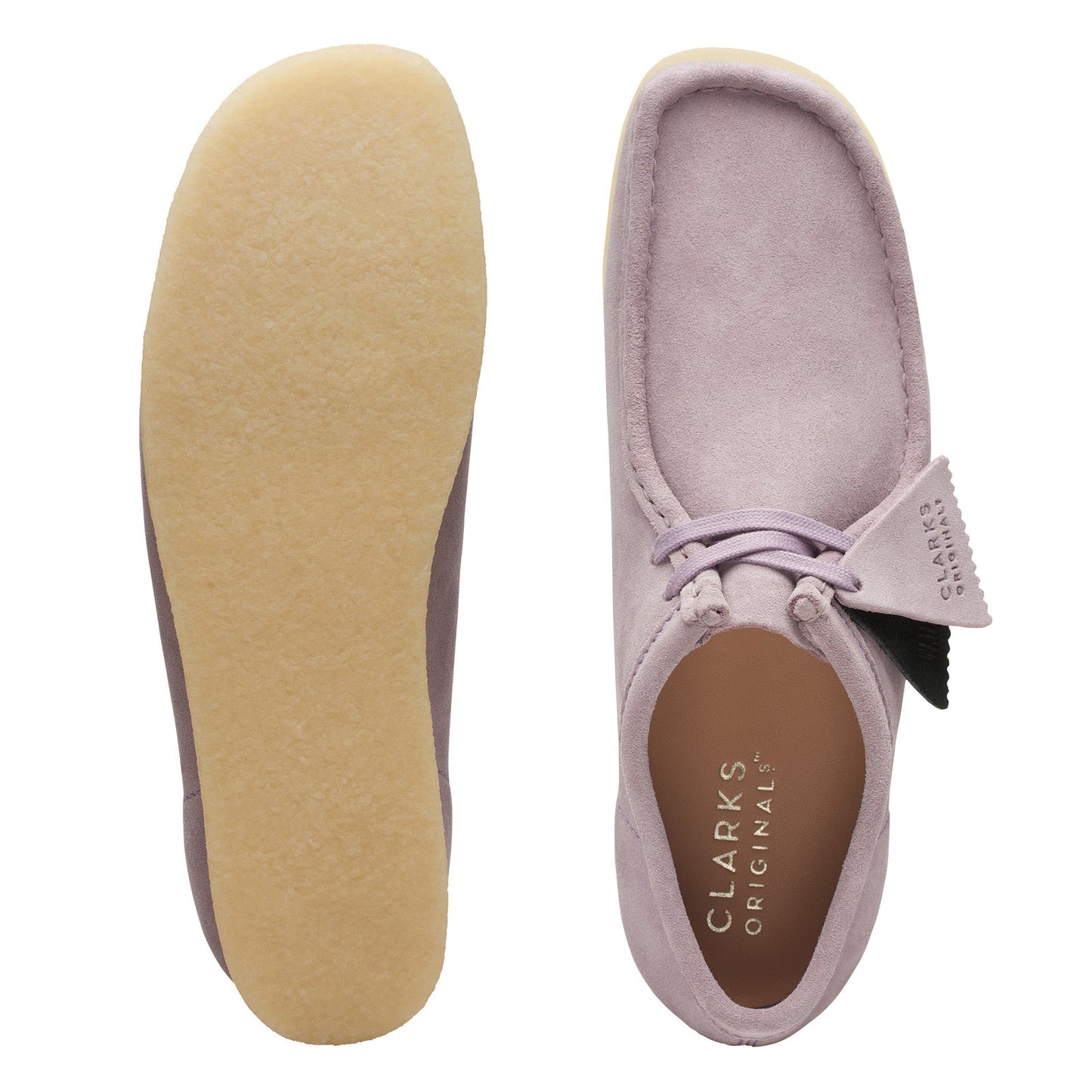 Clarks Wallabee 26173639 Mens Purple Oxfords & Lace Ups Casual Shoes
