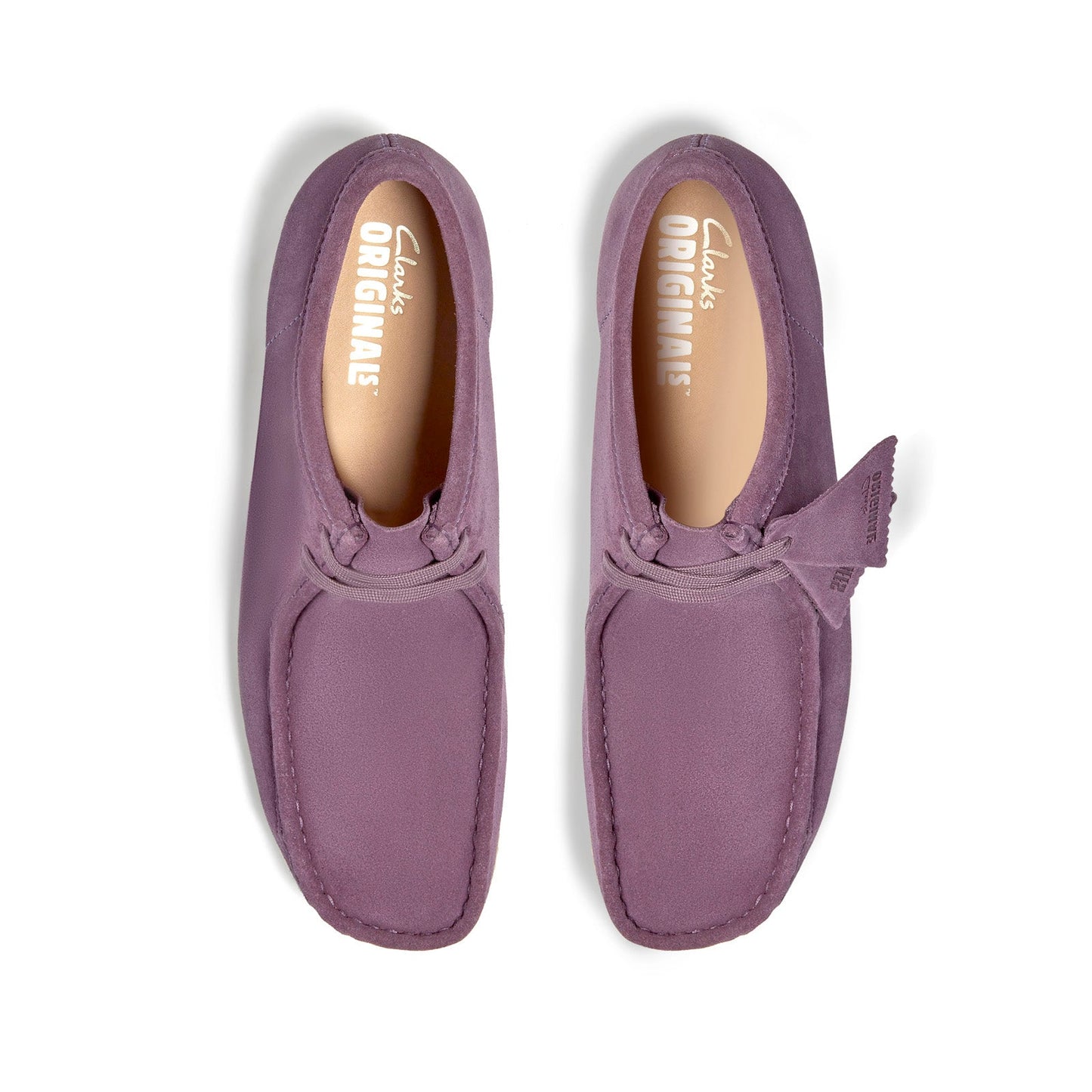 Clarks Wallabee 26183759 Mens Purple Suede Oxfords & Lace Ups Casual Shoes