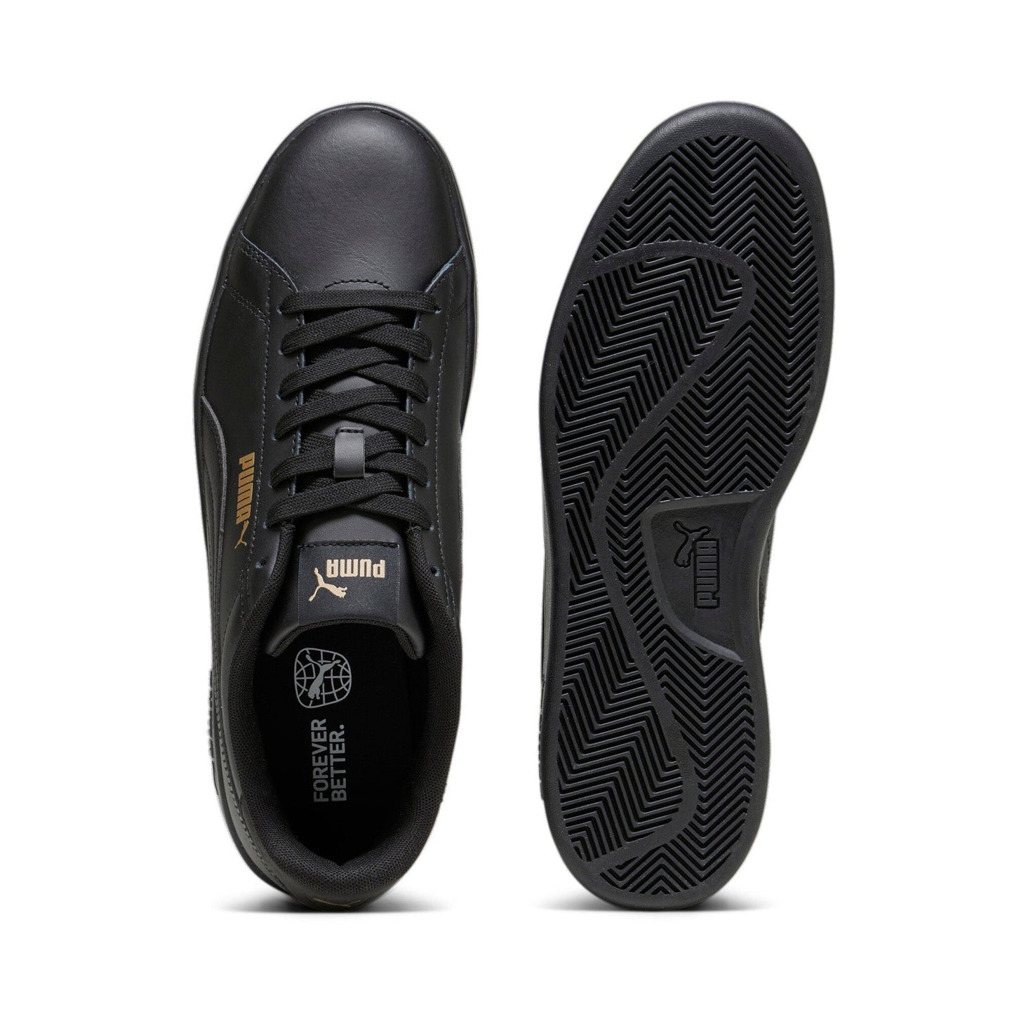 Puma Smash 3.0 L 39098710 Mens Black Leather Lifestyle Sneakers Shoes