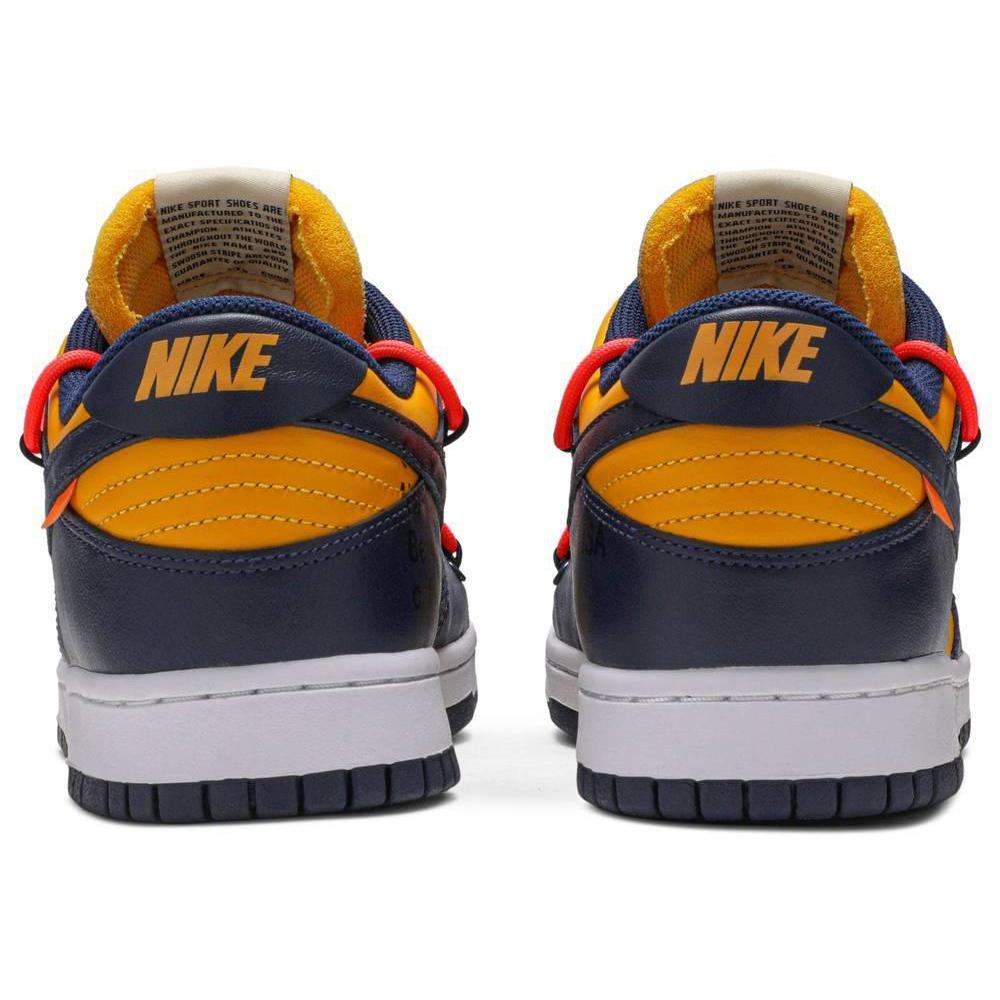 Nike Mens Off-White x Dunk Low Sneakers - 'University Gold'