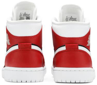 Nike Womens Air Jordan 1 Mid Sneakers - 'Gym Red Black'