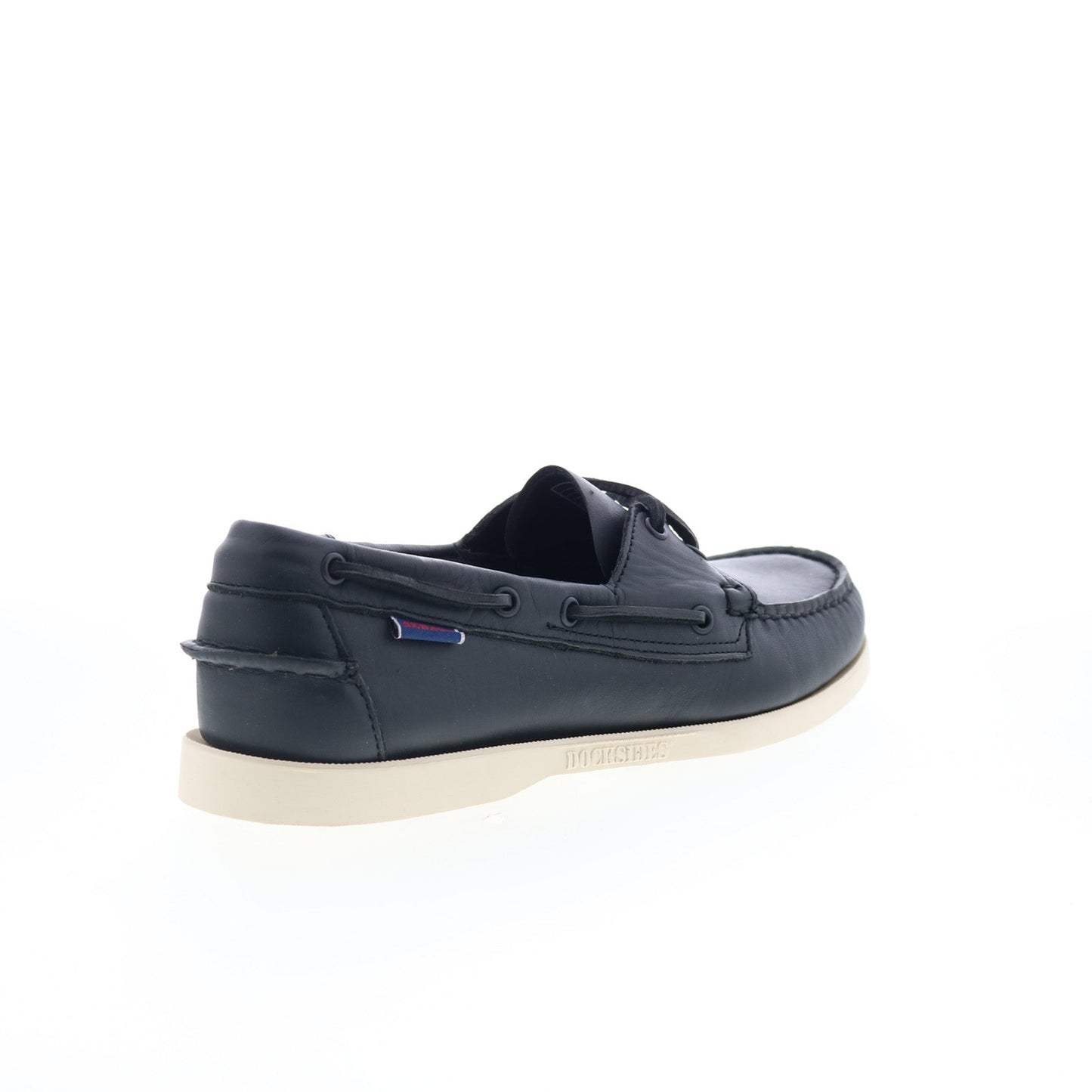 Sebago Docksides Portland Mens Black Leather Loafers & Slip Ons Boat Shoes