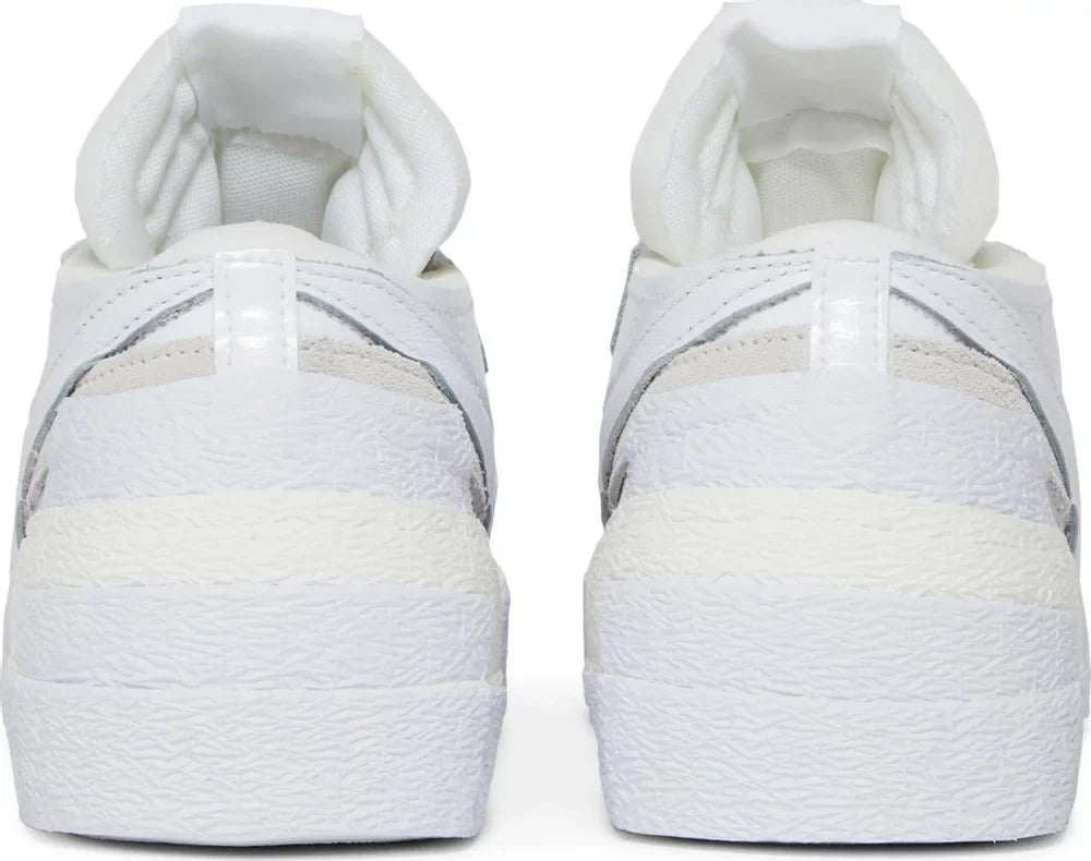 Nike Mens Sacai x Blazer Low Sneakers - 'White Patent'