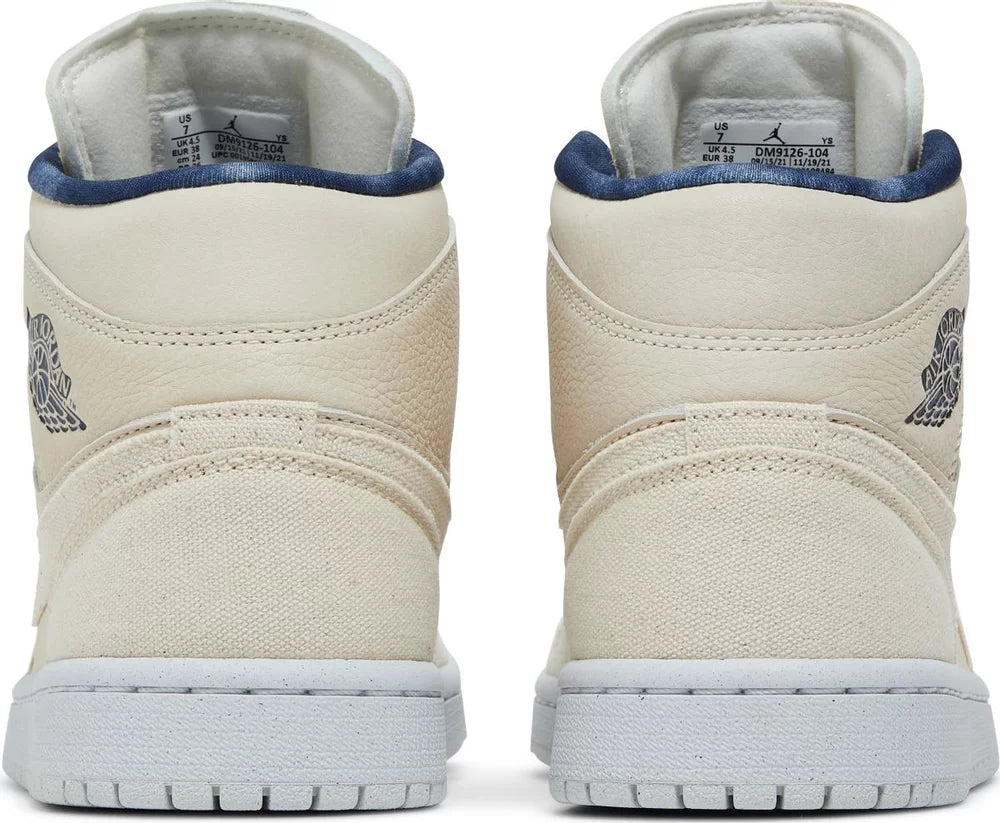 Nike Womens Air Jordan 1 Mid SE Sneakers - 'Sanddrift'