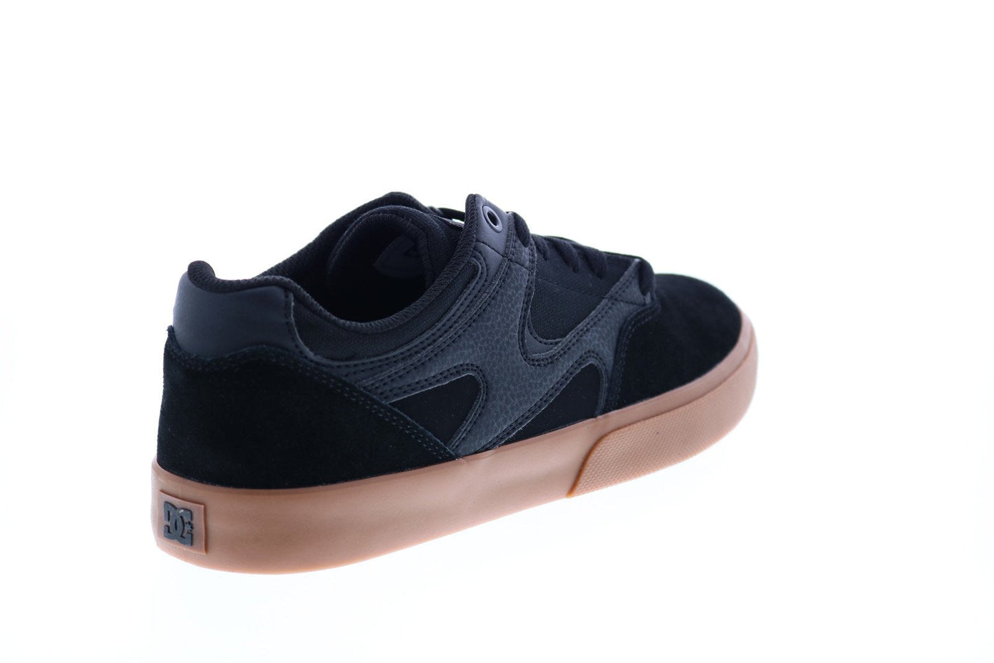 DC Kalis Vulc ADYS300569-KKG Mens Black Suede Skate Inspired Sneakers Shoes