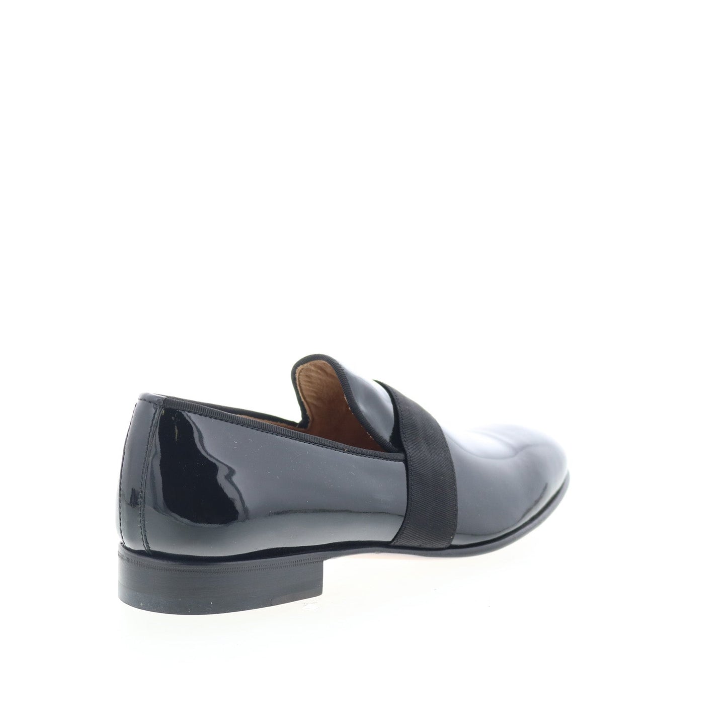 Di Bianco GB786 Mens Black Leather Slip On Loafers & Slip Ons Casual Shoes