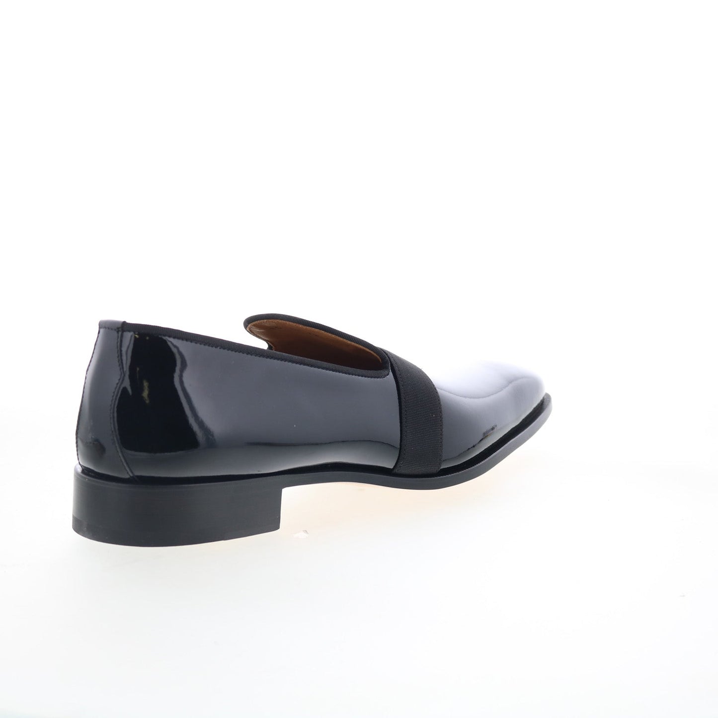 Di Bianco Vernice Tuxedo GBF786 Mens Black Loafers & Slip Ons Casual Shoes