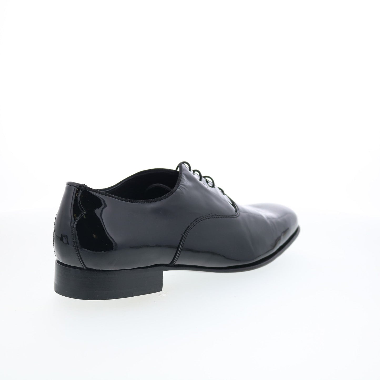Di Bianco Marianella Mens Black Leather Oxfords & Lace Ups Plain Toe Shoes