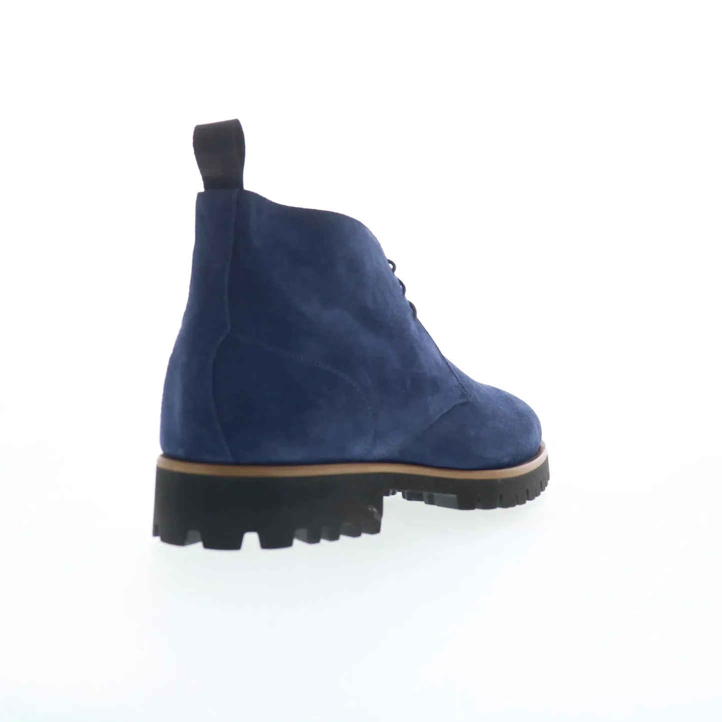 Di Bianco Pinerolo Mens Blue Suede Lace Up Chukkas Boots
