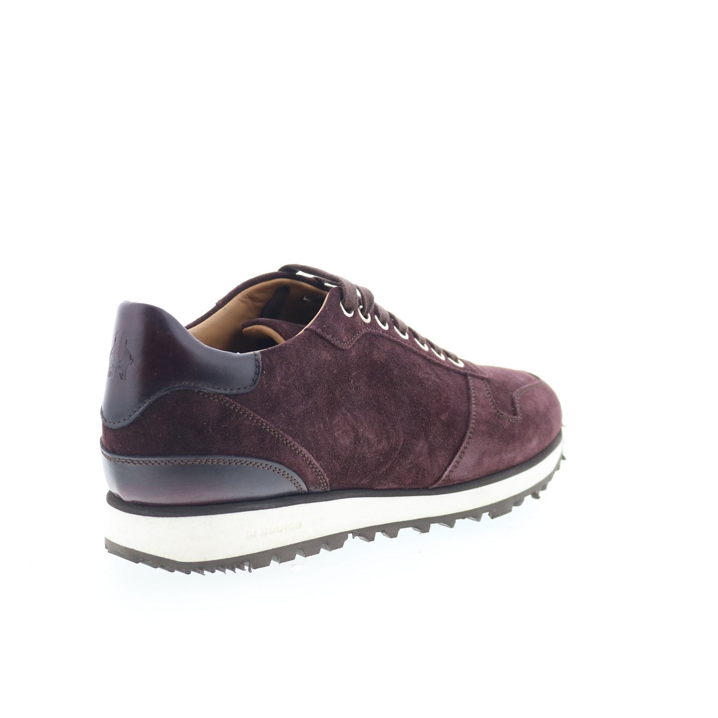 Di Bianco SB308 Mens Burgundy Suede Lace Up Lifestyle Sneakers Shoes