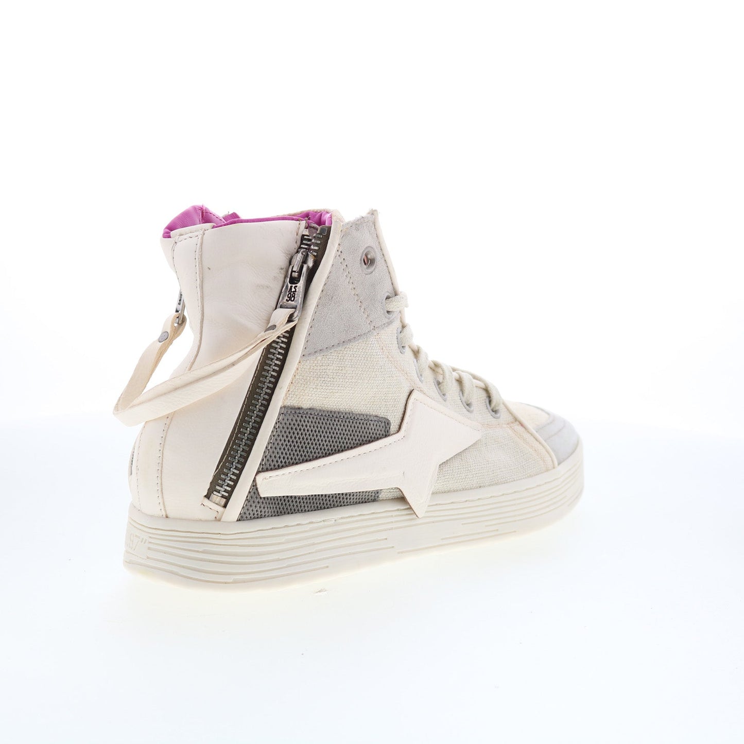 A.S. 98 Adler Womens Beige Leather Lace Up Lifestyle Sneakers Shoes