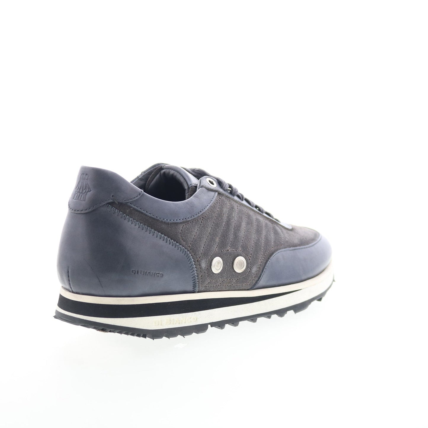 Di Bianco Daytona Mens Gray Suede Lace Up Lifestyle Sneakers Shoes