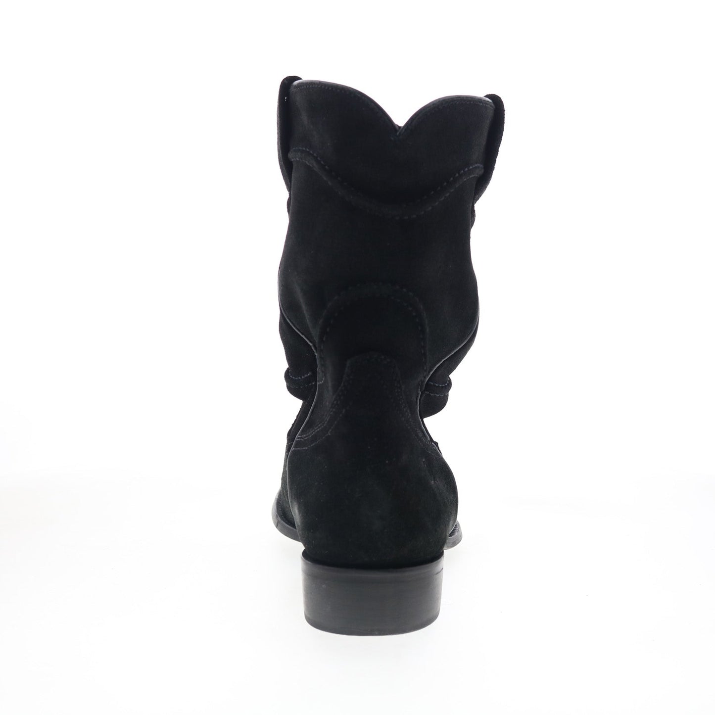 Dingo Stampede DI-806 Mens Black Suede Slip On Western Boots
