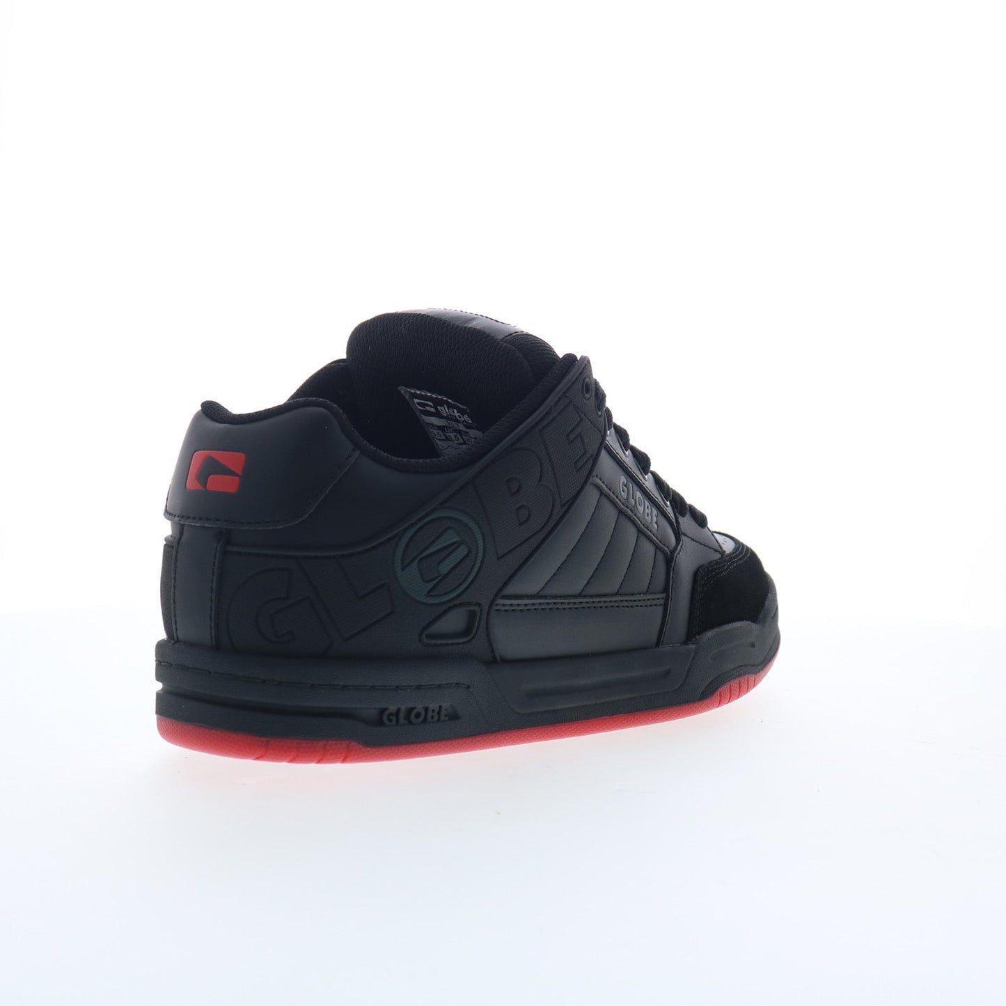 Globe Tilt GBTILT Mens Black Leather Lace Up Skate Inspired Sneakers Shoes