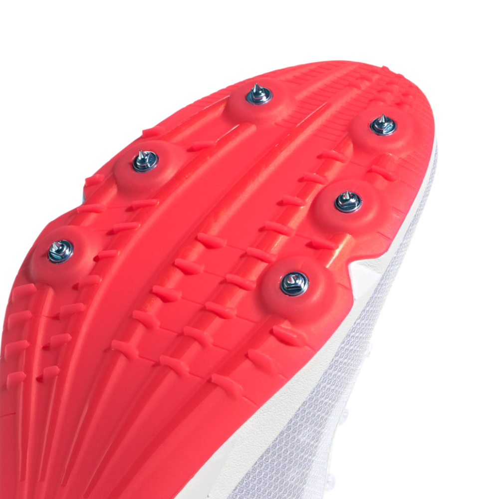 Adizero Distancestar All Genders' :Cloud White | Lucid Orange