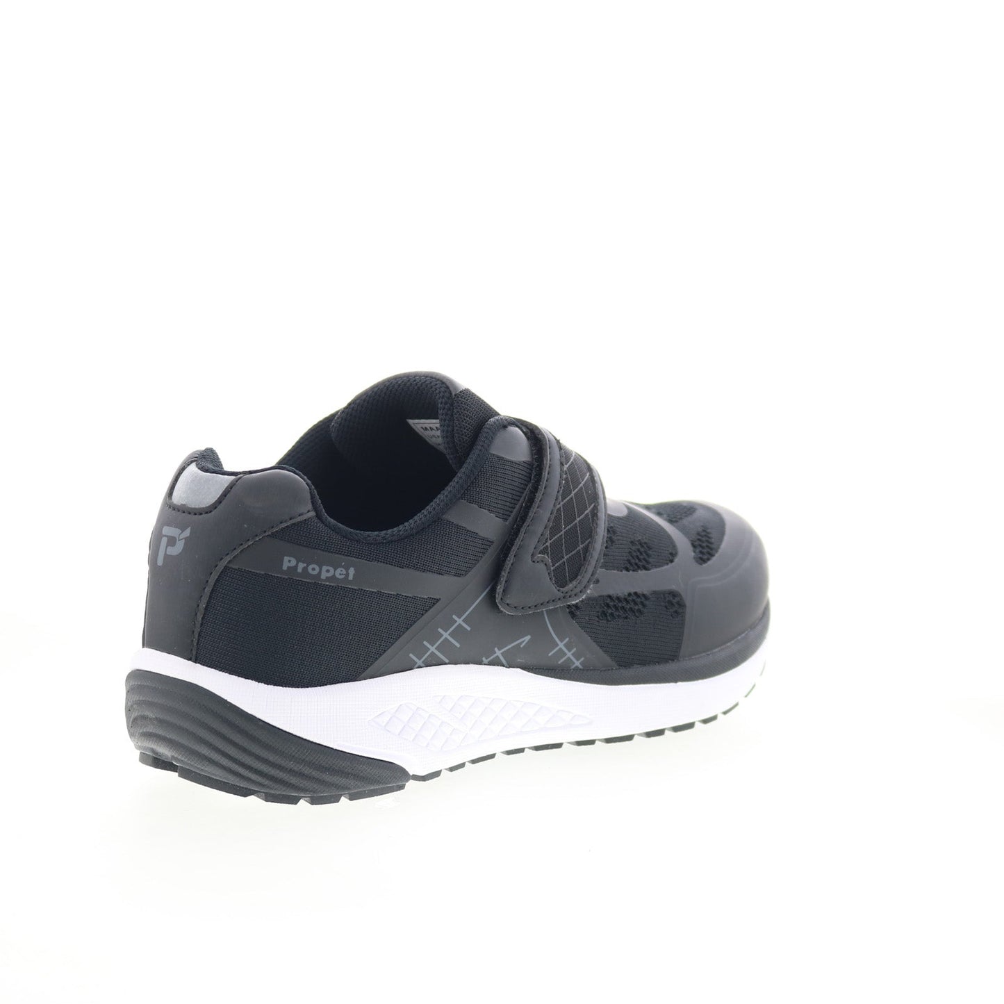 Propet One Strap MAA023MBGR Mens Black Synthetic Lifestyle Sneakers Shoes