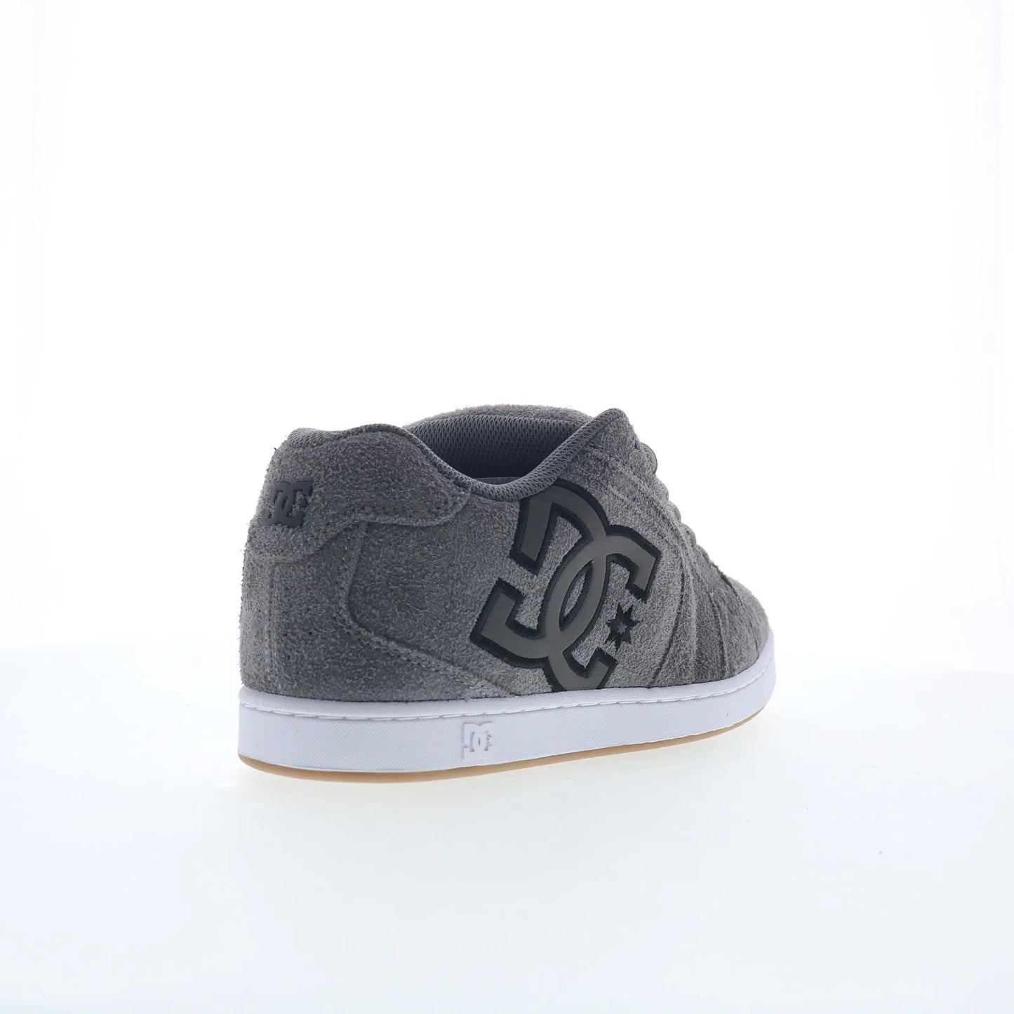 DC Net SE DC03260025-GRYBLK Mens Gray Suede Skate Inspired Sneakers Shoes