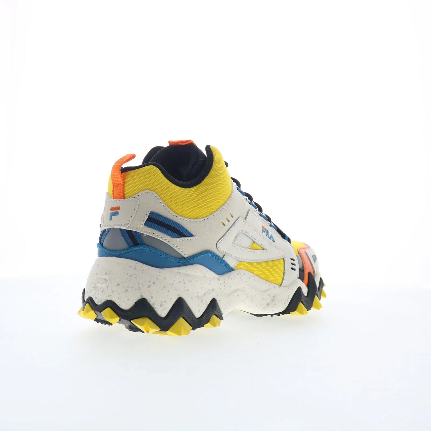 Fila Oakmont TR Mid 1JM01276-725 Mens Yellow Leather Athletic Hiking Shoes