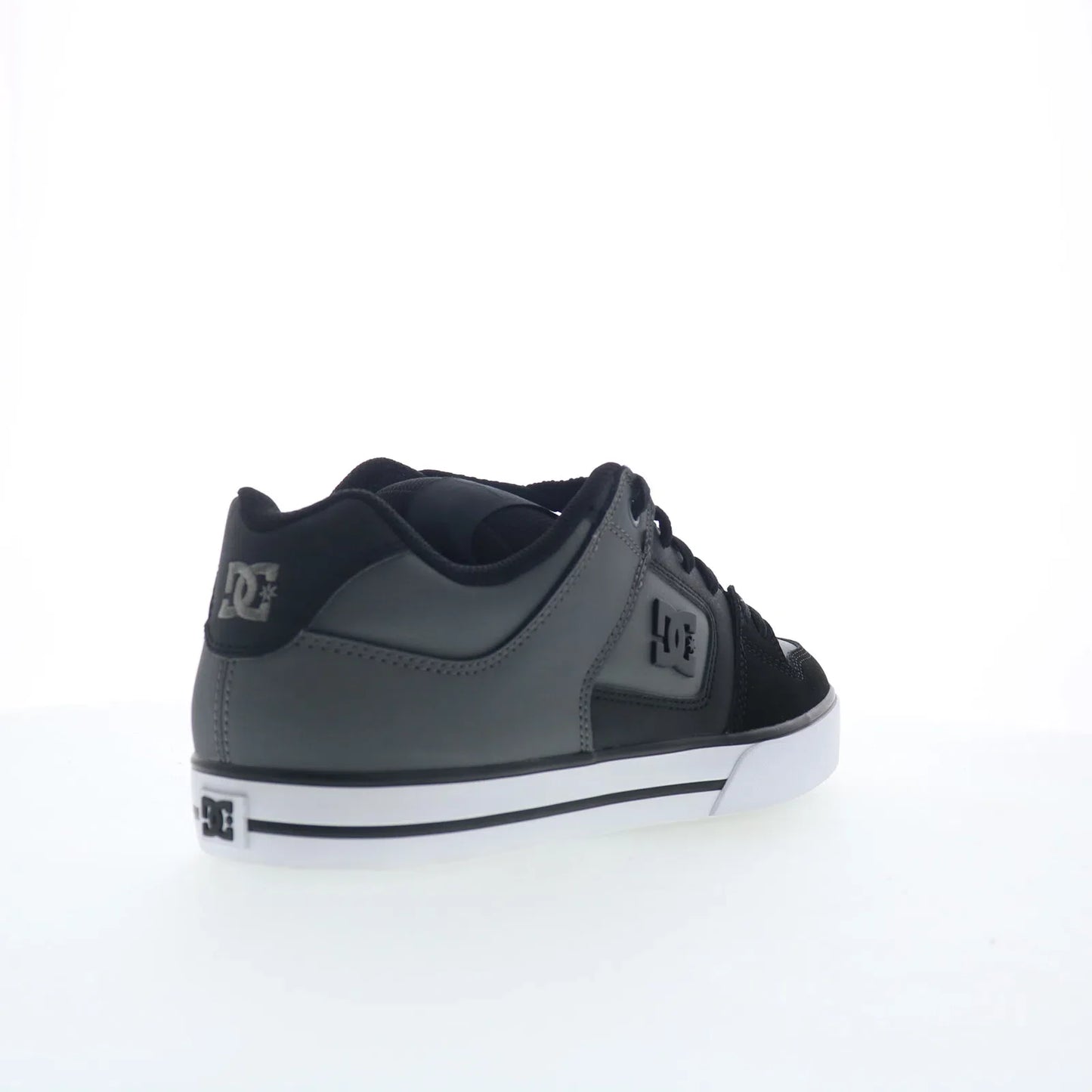 DC Pure 300660-XKSS Mens Gray Leather Lace Up Skate Inspired Sneakers Shoes