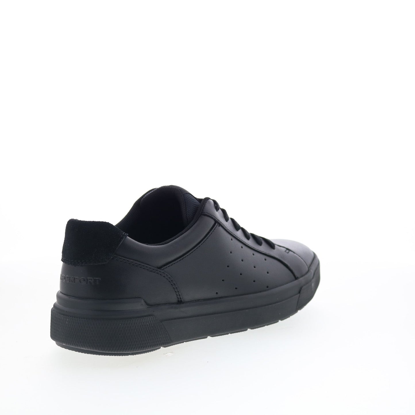 Rockport Total Motion Tarquin Mens Black Leather Lifestyle Sneakers Shoes