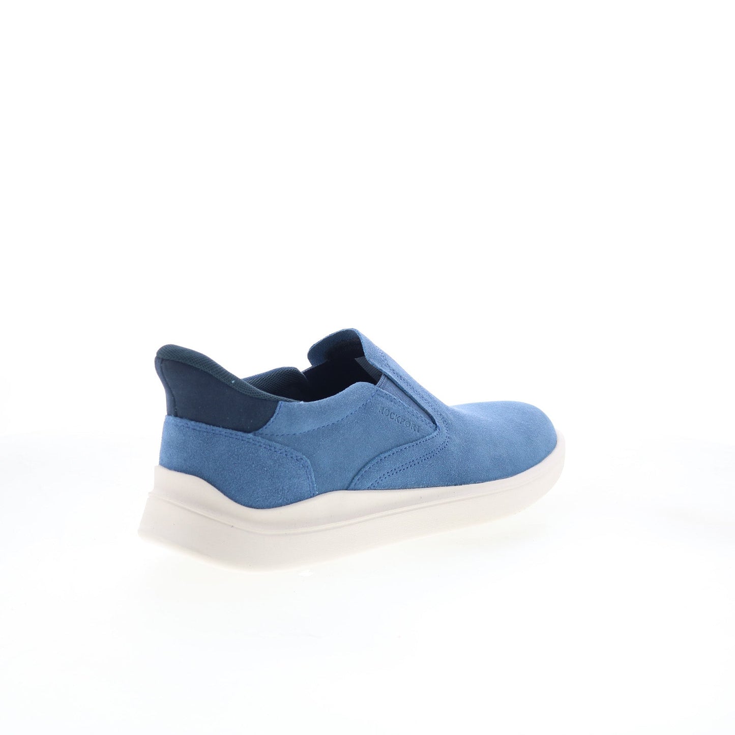 Rockport Tristens Mens Blue Suede Slip On Lifestyle Sneakers Shoes