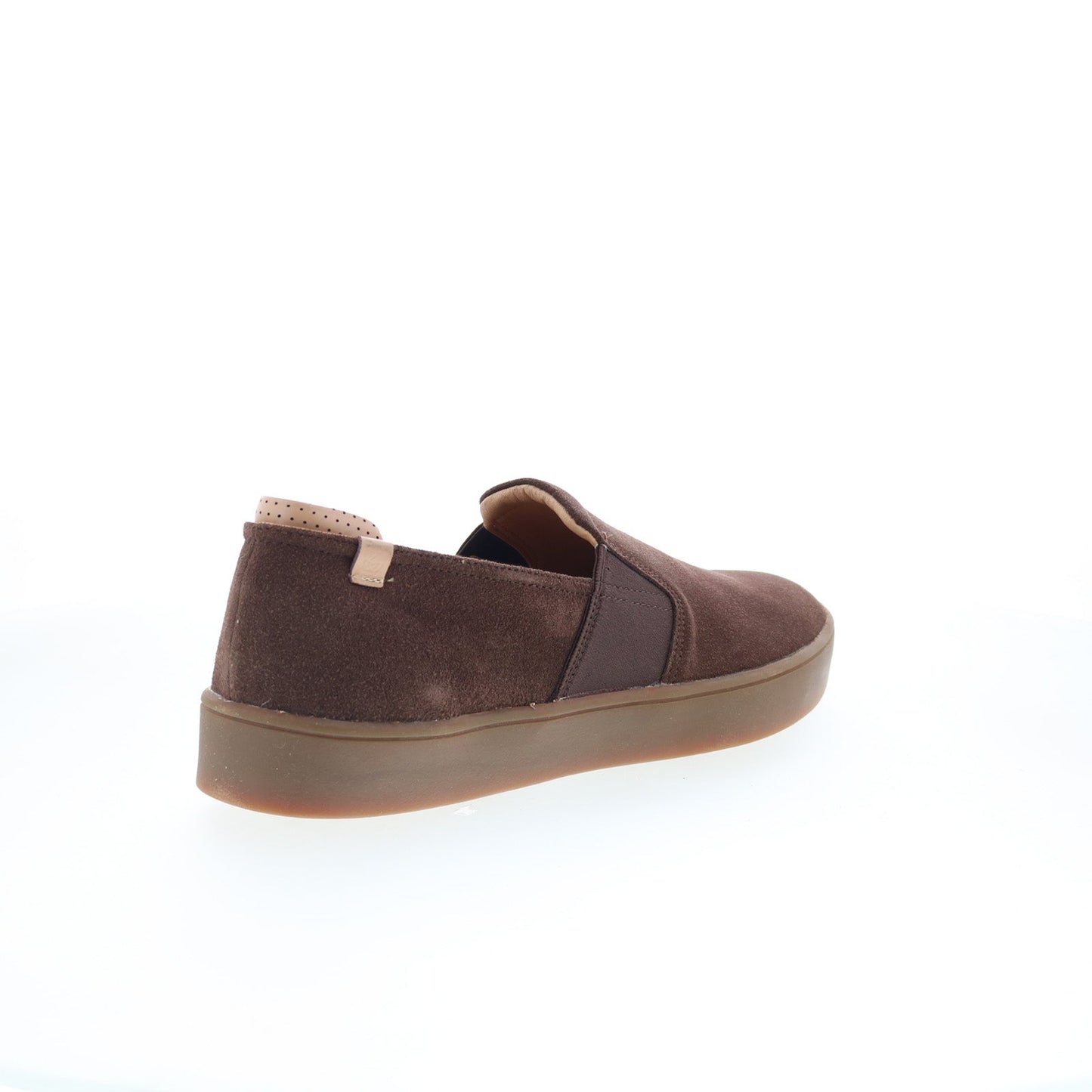 Spenco Backside Slip-On SP2004FFR Mens Brown Suede Lifestyle Sneakers Shoes
