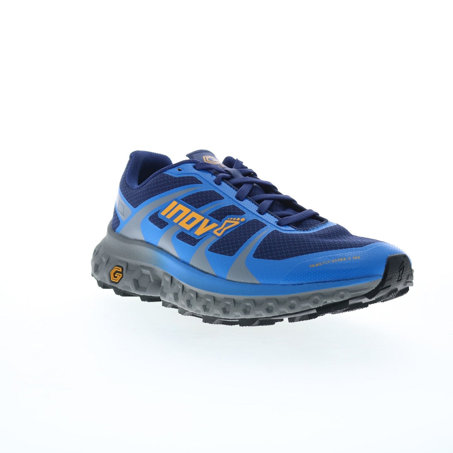 Inov-8 TrailFly Ultra G 300 Max Mens Blue Mesh Athletic Hiking Shoes