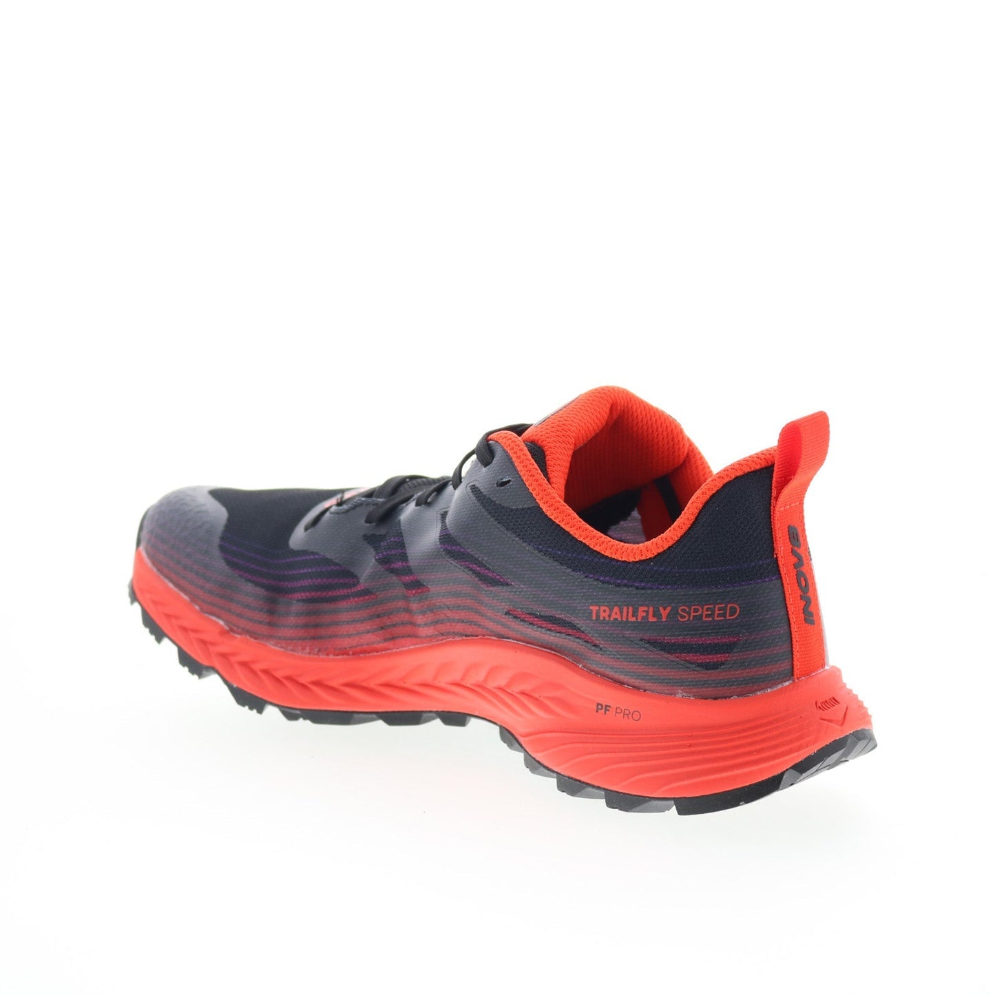 Inov-8 TrailFly Speed 001150-BKFR Mens Black Wide Athletic Hiking Shoes