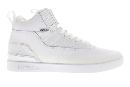 Supra Penny Pro 06567-101-M Mens White Suede Low Top Skate Sneakers Shoes