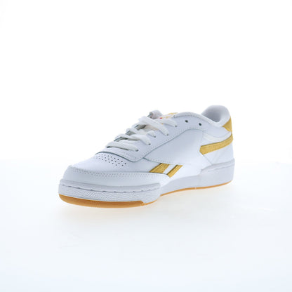 Reebok Club C Revenge Womens White Leather Lifestyle Sneakers Shoes