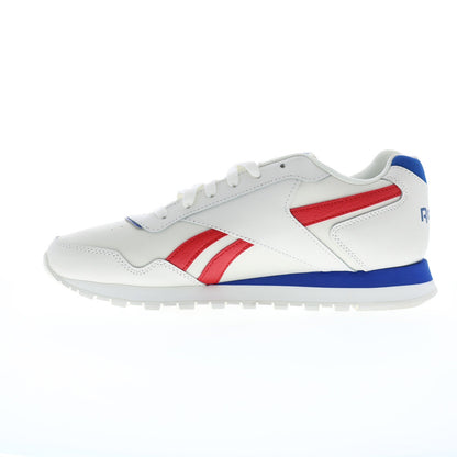 Reebok Glide Mens Beige Leather Lace Up Lifestyle Sneakers Shoes