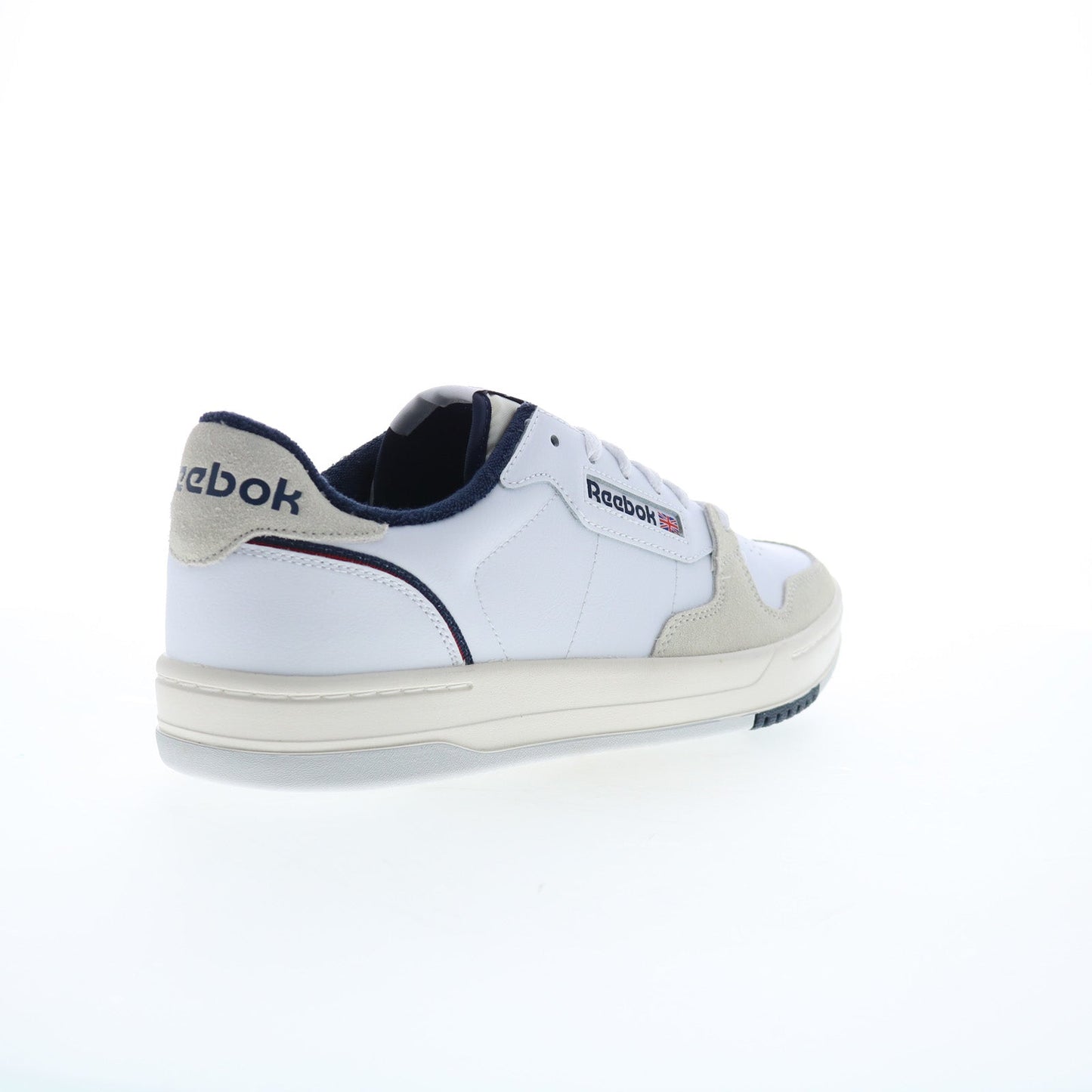 Reebok Phase Court Mens White Leather Lace Up Lifestyle Sneakers Shoes