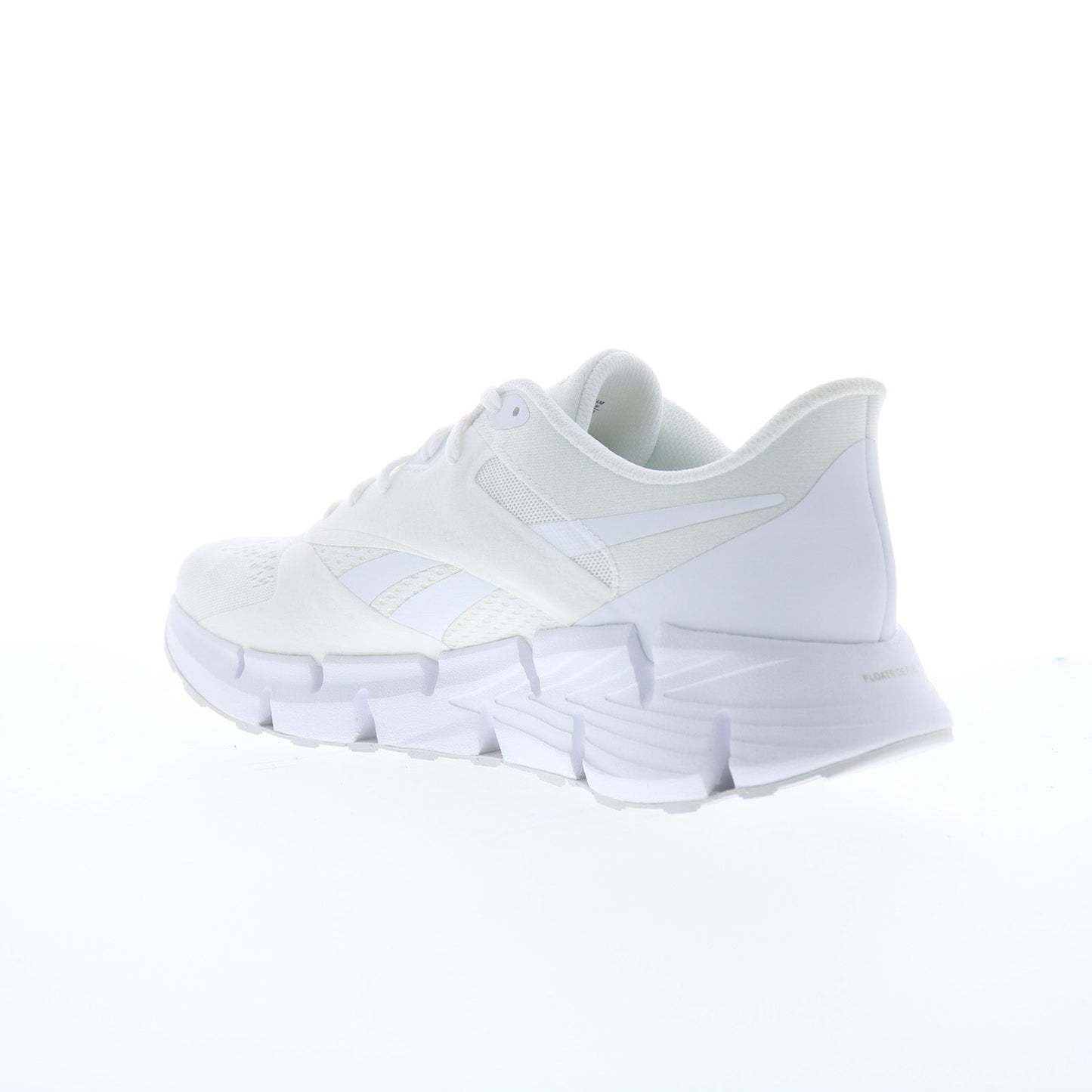 Reebok Zig Dynamica 5 Mens White Mesh Lace Up Lifestyle Sneakers Shoes