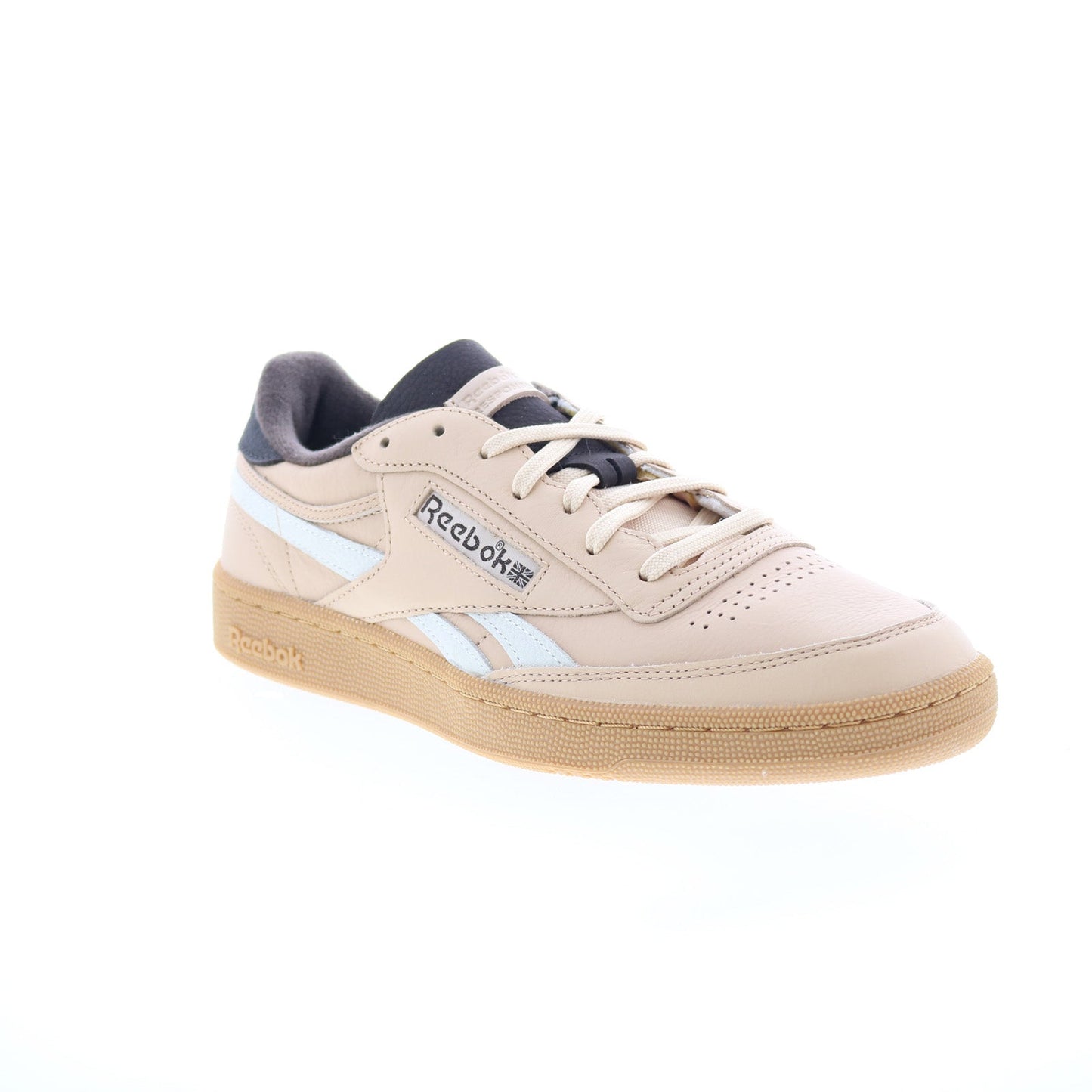Reebok Club C Revenge Vintage Mens Beige Leather Lifestyle Sneakers Shoes