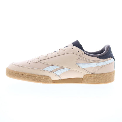 Reebok Club C Revenge Vintage Mens Beige Leather Lifestyle Sneakers Shoes
