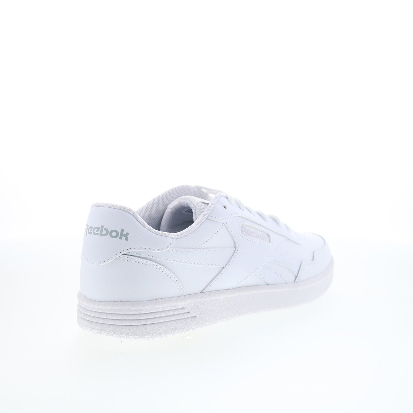 Reebok Court Advance Mens White Leather Lace Up Lifestyle Sneakers Shoes