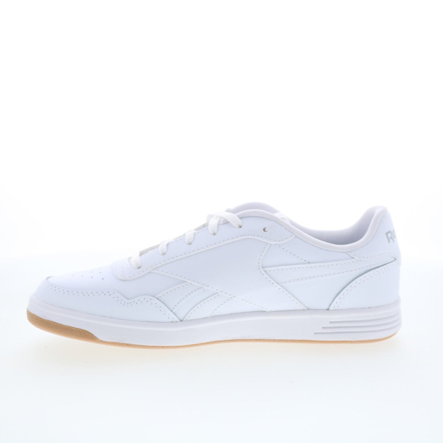 Reebok Court Advance Womens White Leather Lace Up Lifestyle Sneakers Shoes