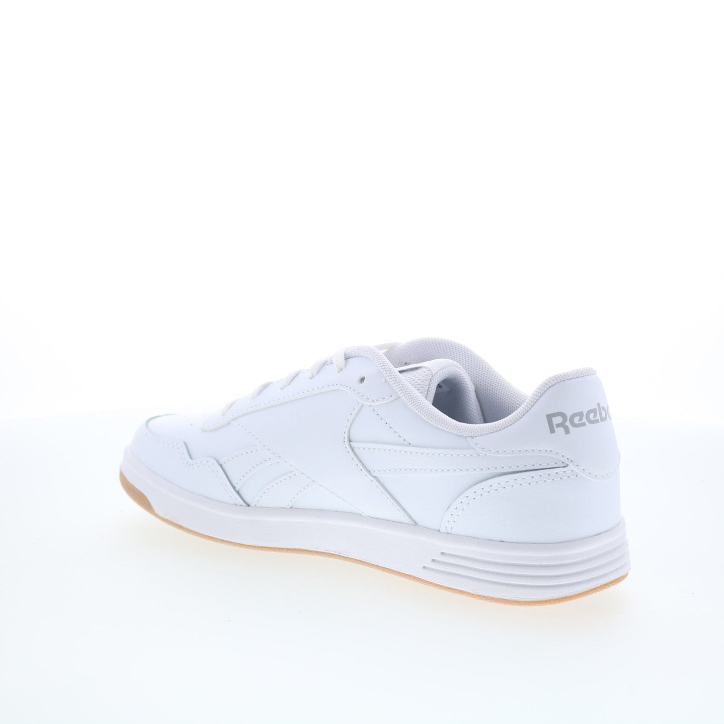 Reebok Court Advance Womens White Leather Lace Up Lifestyle Sneakers Shoes