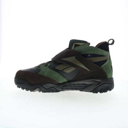 Reebok Preseason 94 Mens Black Suede Lace Up Lifestyle Sneakers Shoes