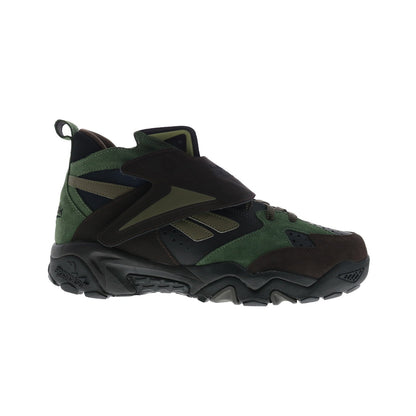 Reebok Preseason 94 Mens Black Suede Lace Up Lifestyle Sneakers Shoes