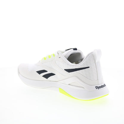 Reebok Nanoflex TR 2 Mens White Mesh Lace Up Athletic Cross Training Shoes
