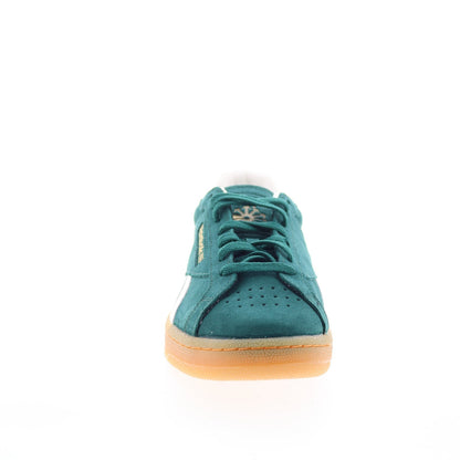 Reebok Club C Grounds UK Mens Green Suede Lace Up Lifestyle Sneakers Shoes
