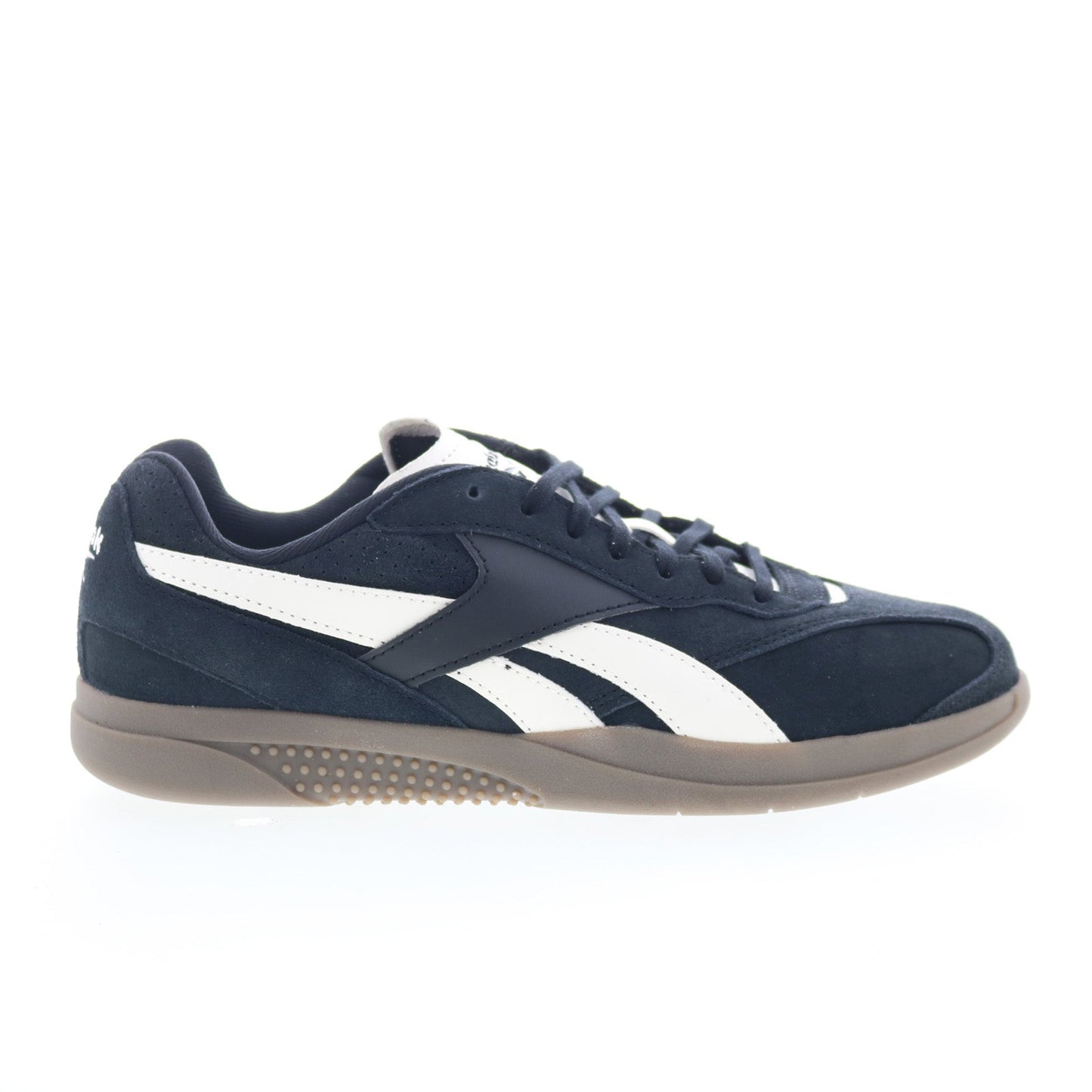 Reebok Hammer Street Mens Black Suede Lace Up Lifestyle Sneakers Shoes