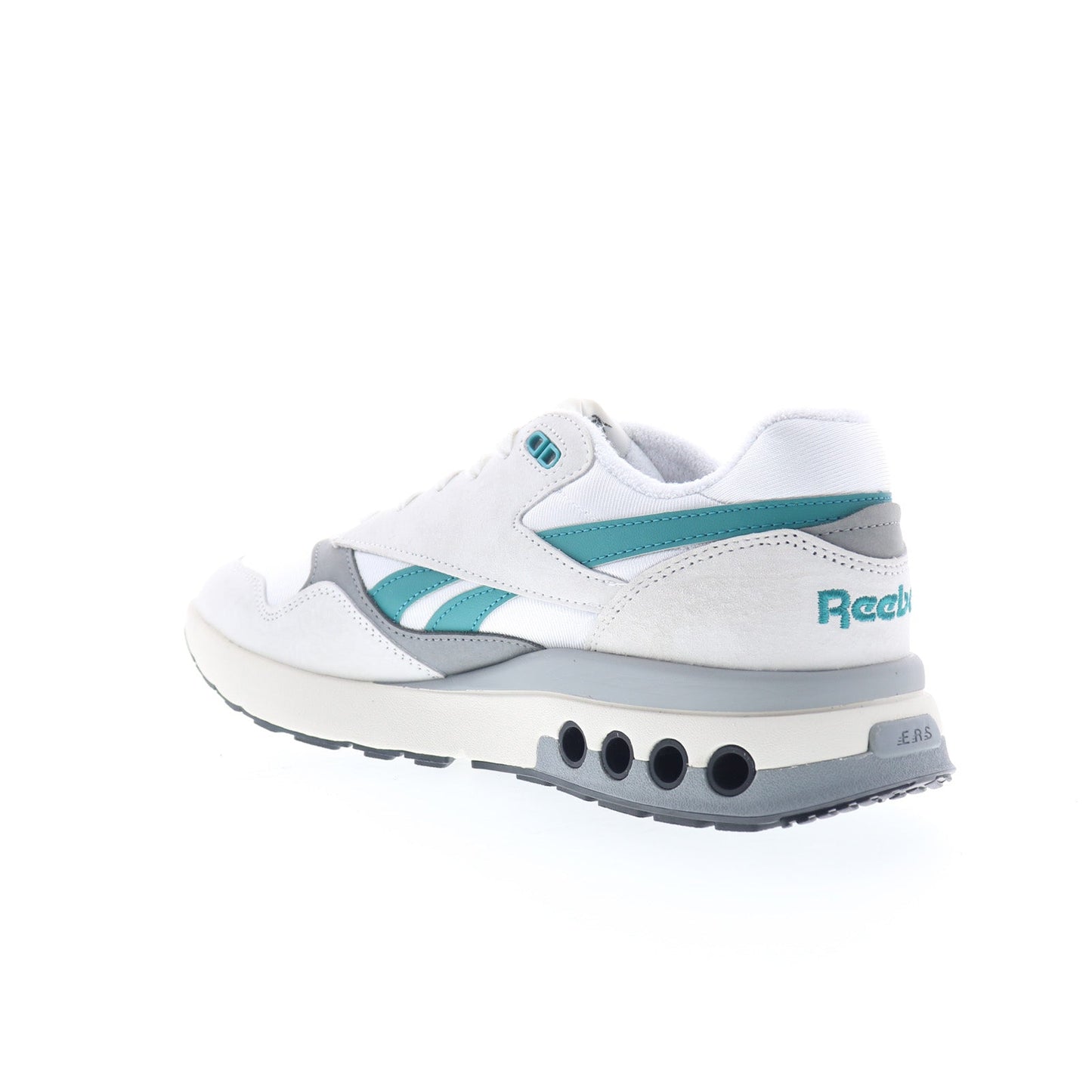 Reebok ERS World Mens White Suede Lace Up Lifestyle Sneakers Shoes