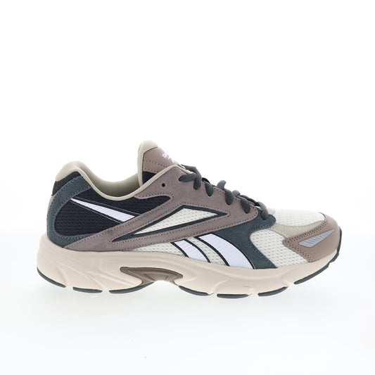 Reebok Road Prime Mens Beige Mesh Lace Up Lifestyle Sneakers Shoes
